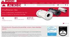 Desktop Screenshot of ako-armaturen.de
